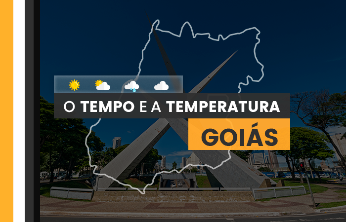 PREVISÃO DO TEMPO: sexta-feira (1°) com chuva em Goiás