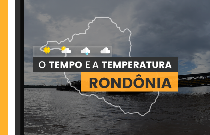 PREVISÃO DO TEMPO: sexta-feira (1°) com chuva em Rondônia