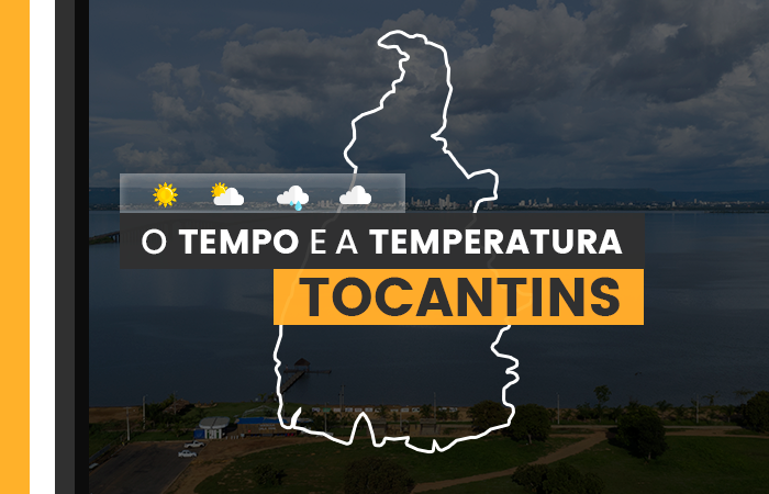 PREVISÃO DO TEMPO: sexta-feira (1°) com chuva em Tocantins