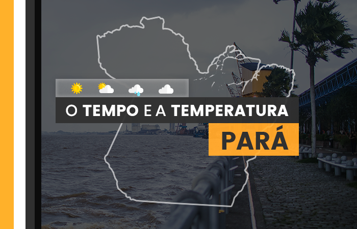 PREVISÃO DO TEMPO: sexta-feira (1°) com chuva no Pará