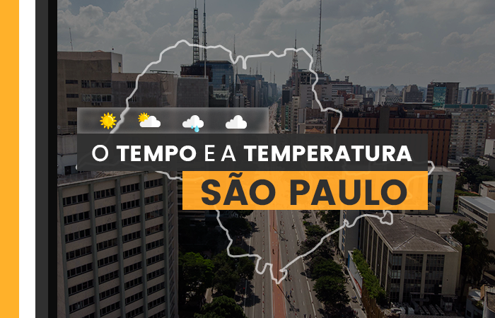 PREVISÃO DO TEMPO: sexta-feira (1°) com tempo encoberto no estado de São Paulo