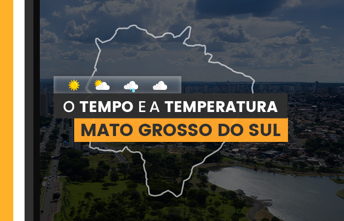 PREVISÃO DO TEMPO: sexta-feira (1°) sem chuvas em grande parte do Mato Grosso do Sul