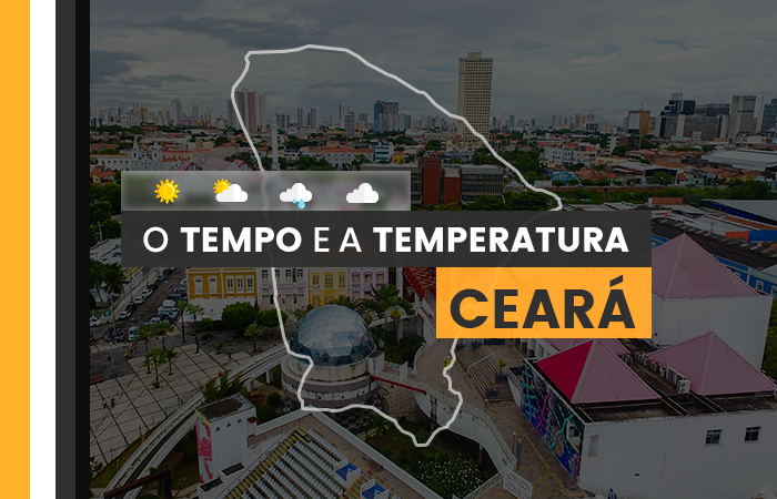 PREVISÃO DO TEMPO: sexta-feira (22) com céu encoberto em todo o Ceará